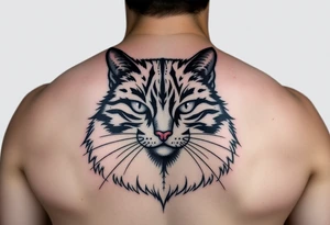 black cat tattoo idea