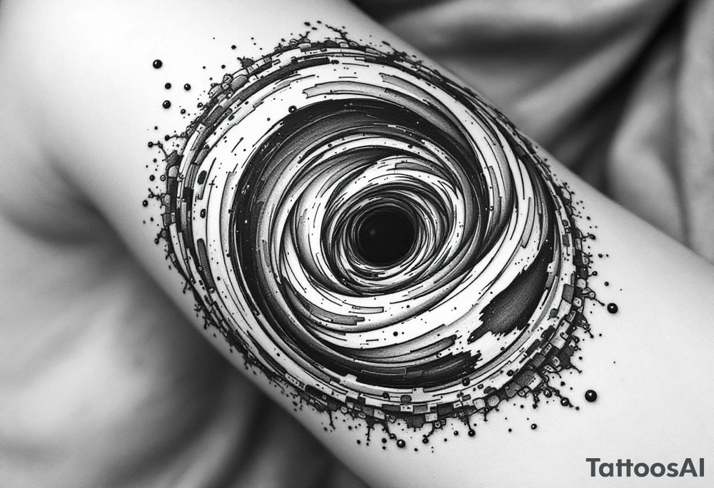 Black hole tattoo idea