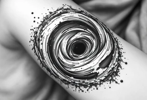 Black hole tattoo idea