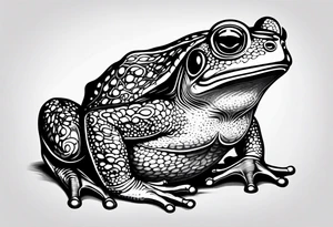 Toad yoga zen tattoo idea