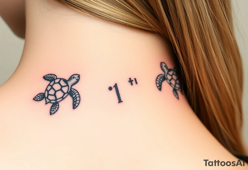 turtles from the movie nemo tattoo idea