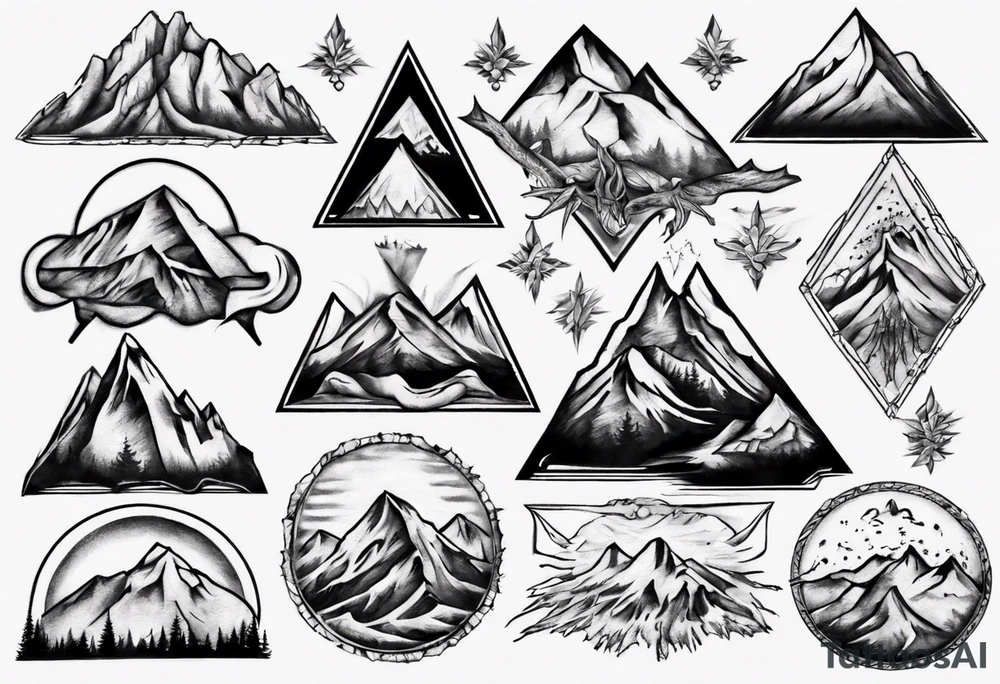 Mountain tattoo idea