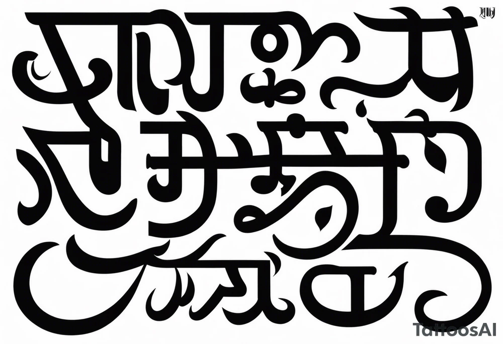 ਨਿਰਭਉ ਨਿਰਵੈਰ Punjabi text. Add symbols for strength and love tattoo idea