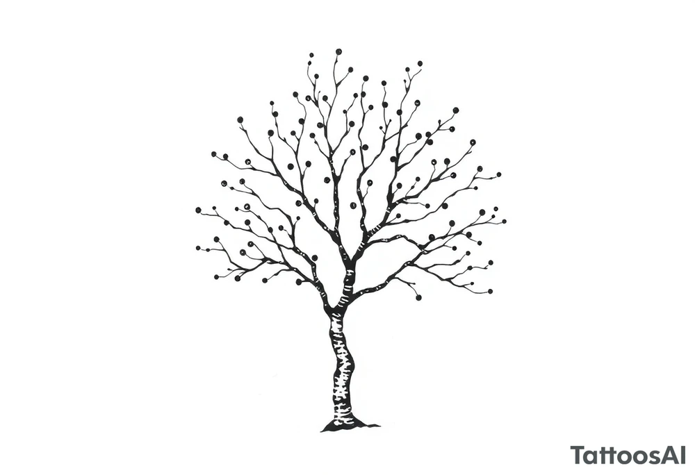 birch tree tattoo idea