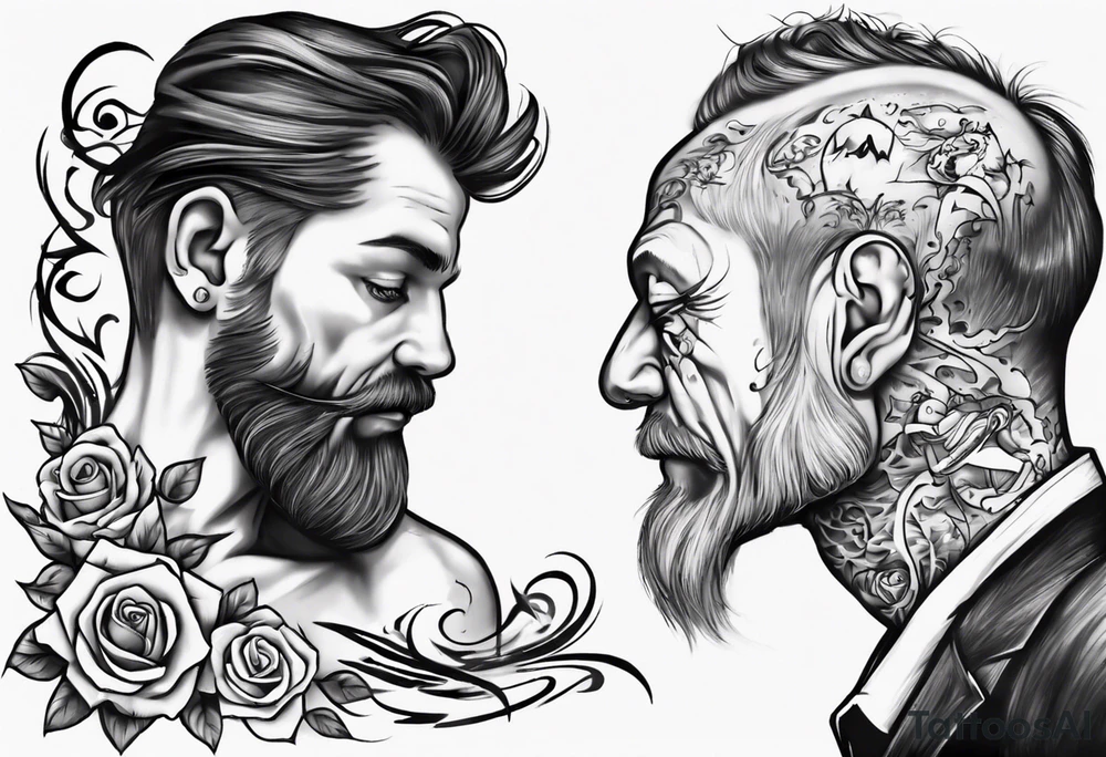 Fathers love for his son tattoo idea