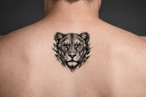 Lioness rib tattoo for women tattoo idea