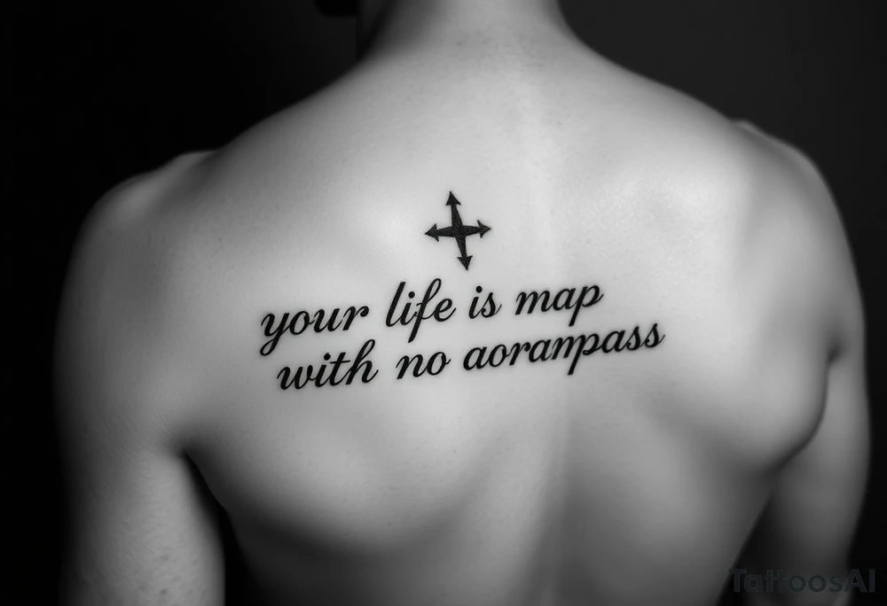 Want ‘your life is a map with no compass’ quote on my forearm tattoo idea