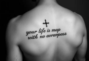 Want ‘your life is a map with no compass’ quote on my forearm tattoo idea