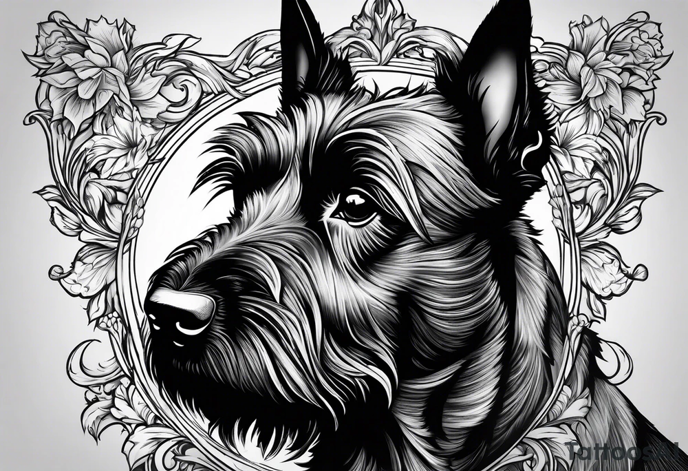 Scottish terrier tattoo idea
