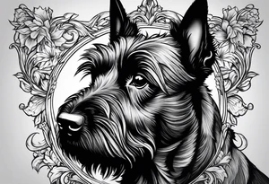 Scottish terrier tattoo idea