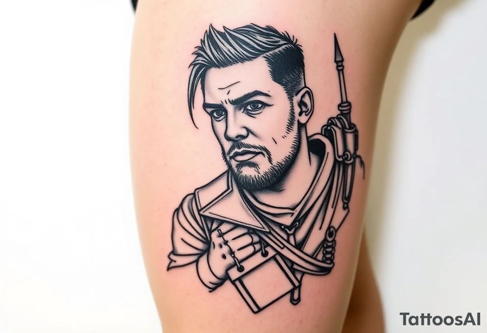 Louie, confident, traveler, soldier, Warrior, September, San Francisco tattoo idea