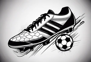 Soccer stick tatoo tattoo idea