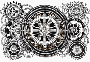 Steampunk Gear tattoo idea