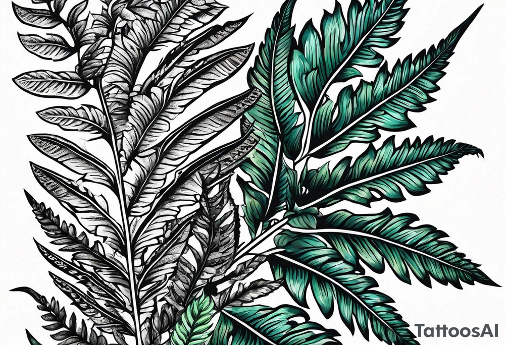 ferns tattoo idea