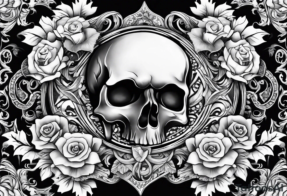 Krow on the skulls tattoo idea