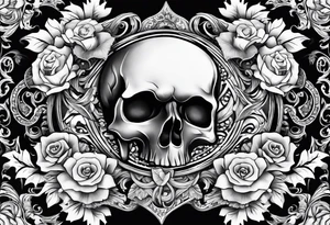 Krow on the skulls tattoo idea