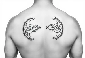 A Celtic knot on the left pec tattoo idea
