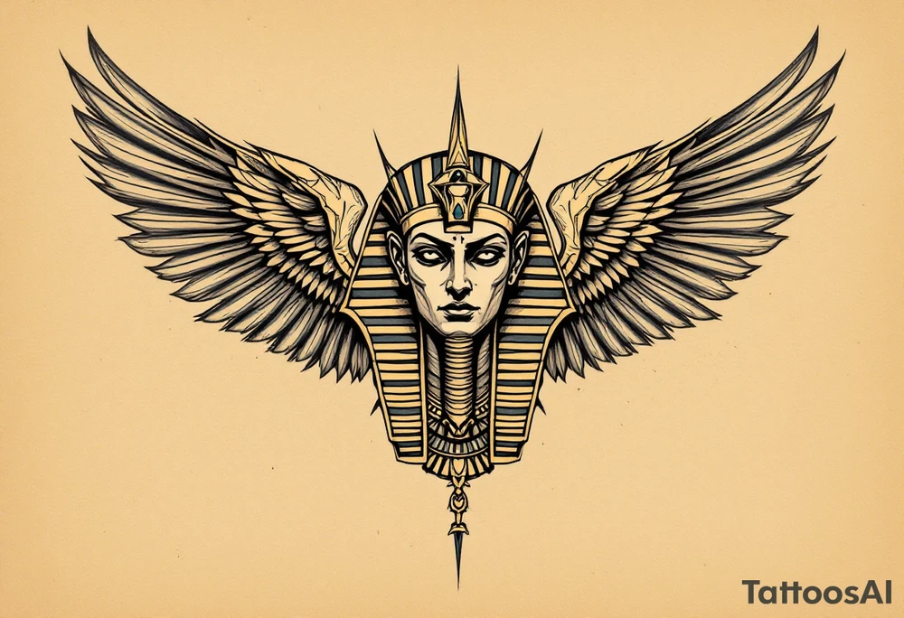 egyptian theme tattoo idea