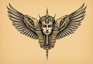 egyptian theme tattoo idea