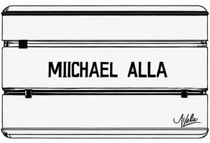 The names michael and mikeyla overlining tattoo idea