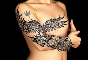 long mytical with ancient rhyme tattoo idea