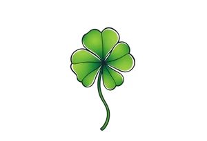 4-leaf clover tattoo idea