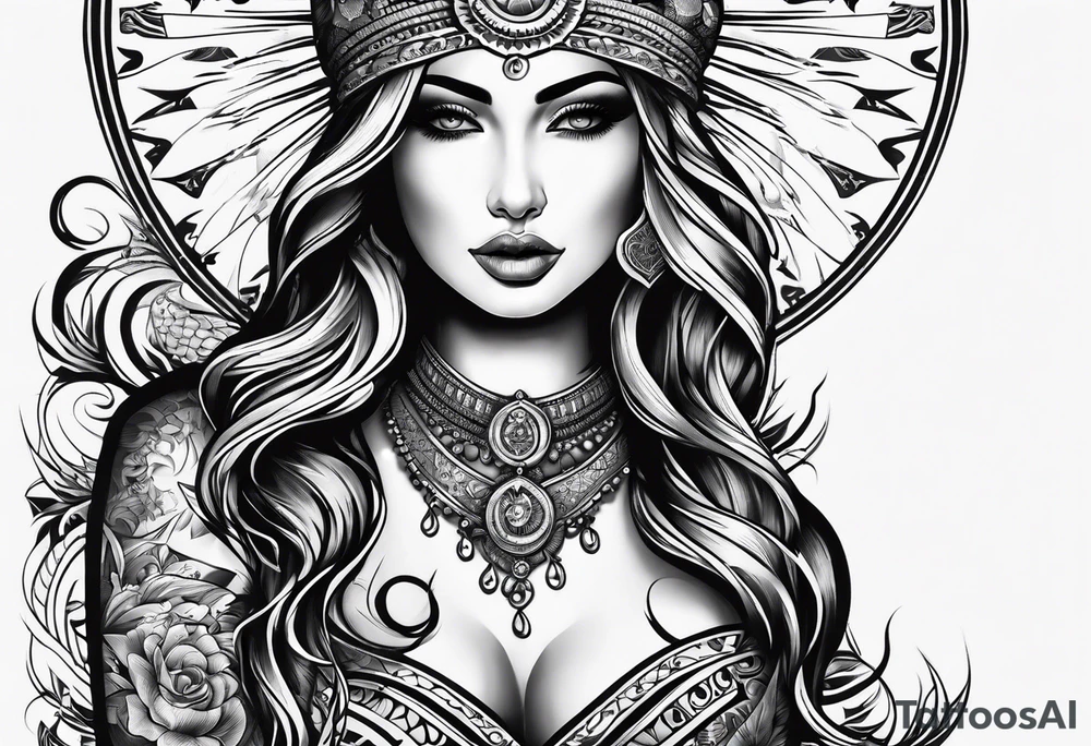 sun card games tattoo idea