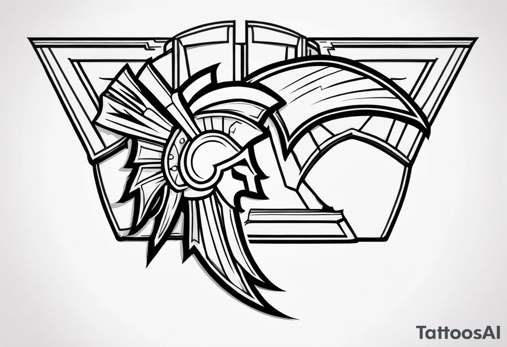 Ancient spartan symbol tattoo tattoo idea