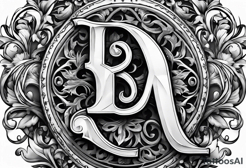 Letter "B" looking like it's craved in my skin tattoo idea
