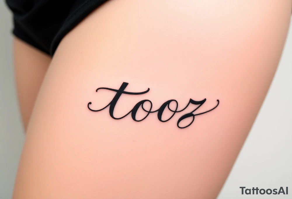 tooz tattoo idea