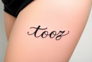 tooz tattoo idea