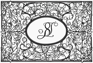 31.8742° N, 91.1366° W, with very simple ivy vines on both sides. tattoo idea