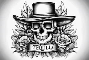 Tequila connoisseur travel tattoo idea