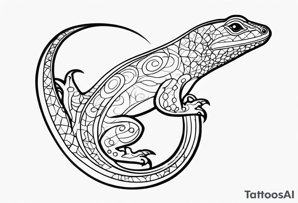 Lizard tattoo idea