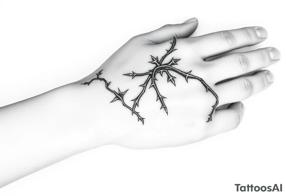 Vines with thorns that wrap all around my wrist and hand tattoo idea Vines with thorns that wrap all around my wrist and hand tattoo idea