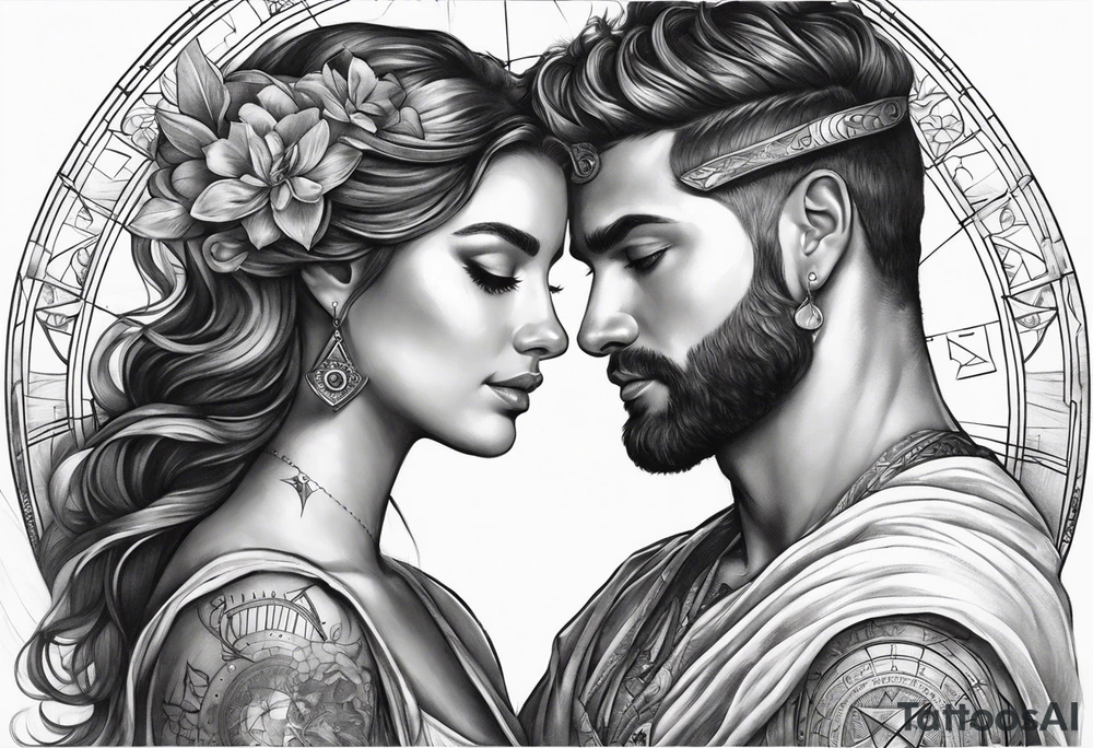 Astrology, Gemini, Natal Chart, angelic, soul mates, vision, armband tattoo idea