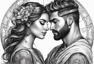 Astrology, Gemini, Natal Chart, angelic, soul mates, vision, armband tattoo idea