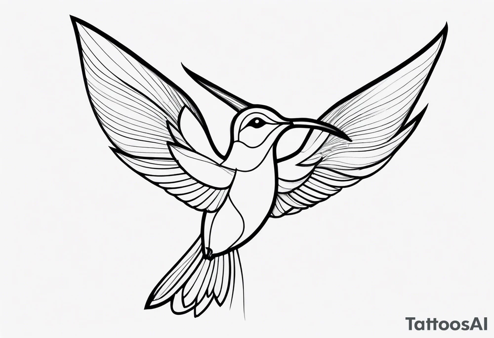 Hummingbird tattoo idea