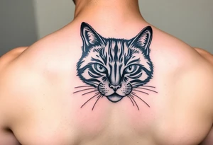 black cat tattoo idea