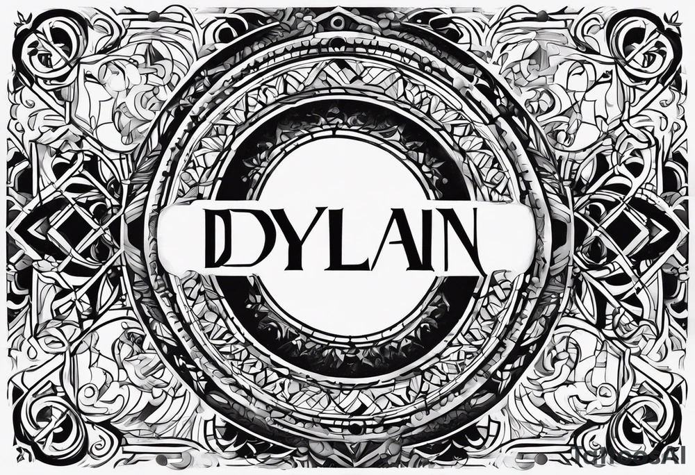 I want to use the name dylan with birthday 7-7-18 with an infinity loop design tattoo idea