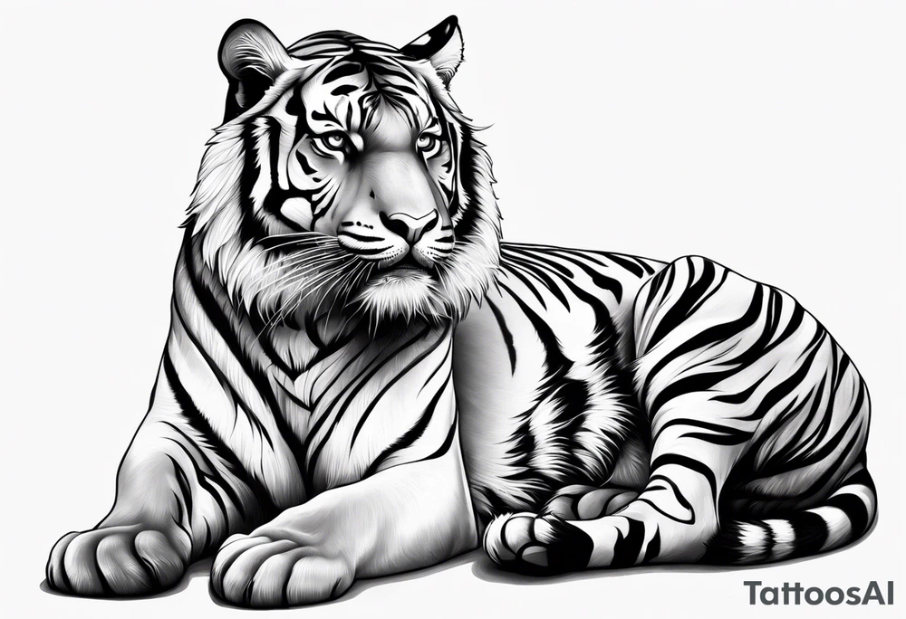 Tiger tattoo idea