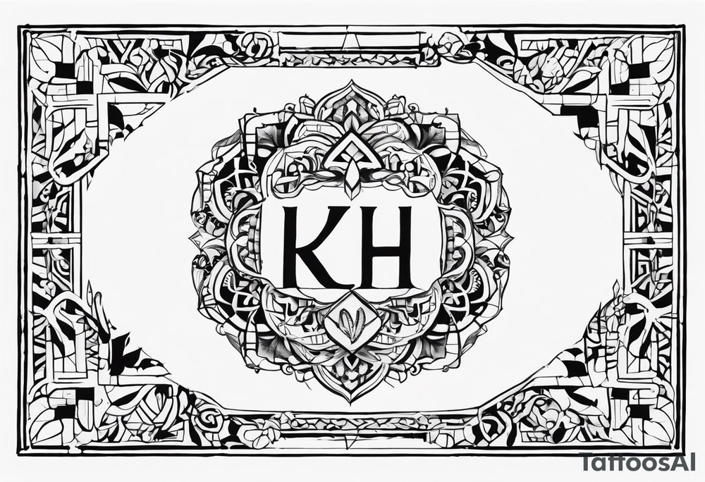 I want to combine elements that represent my mother's last name, 'Yaber,' which originates from Lebanon, and my father's last name, 'Kleinert,' which is German tattoo idea