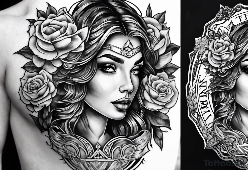 justice mark tattoo idea