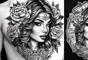 justice mark tattoo idea