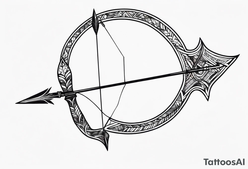 Bow and Arrow tattoo idea