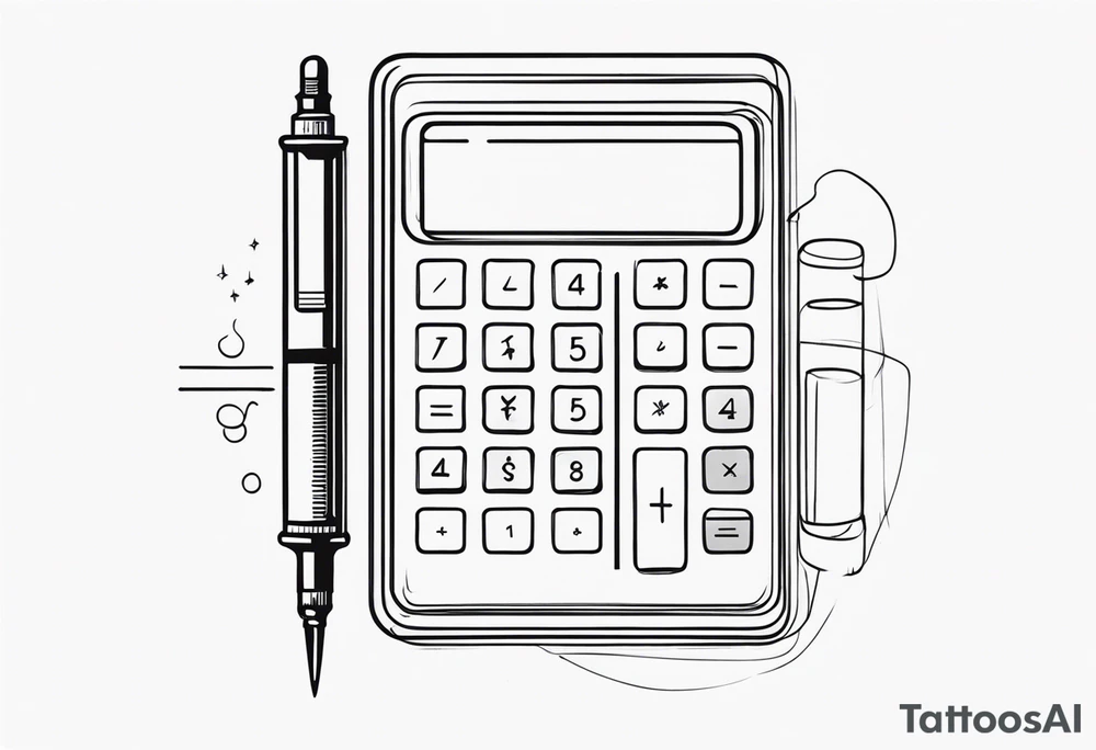 CALCULATOR
, SYRINGE tattoo idea