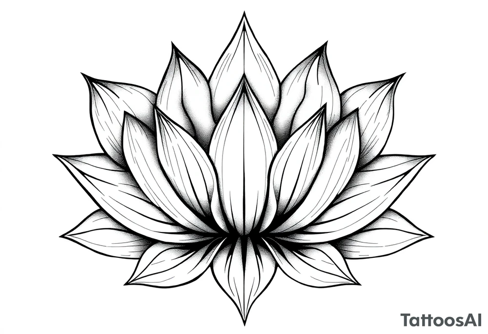 Lotus flower tattoo idea