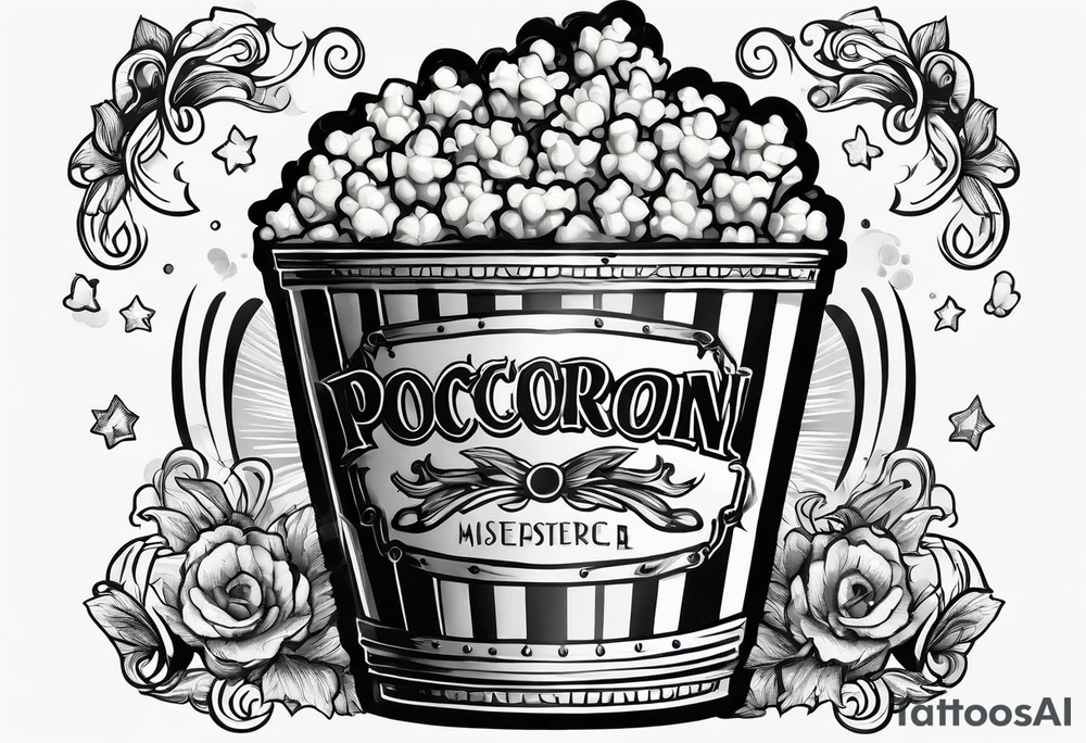 Popcorn tattoo idea