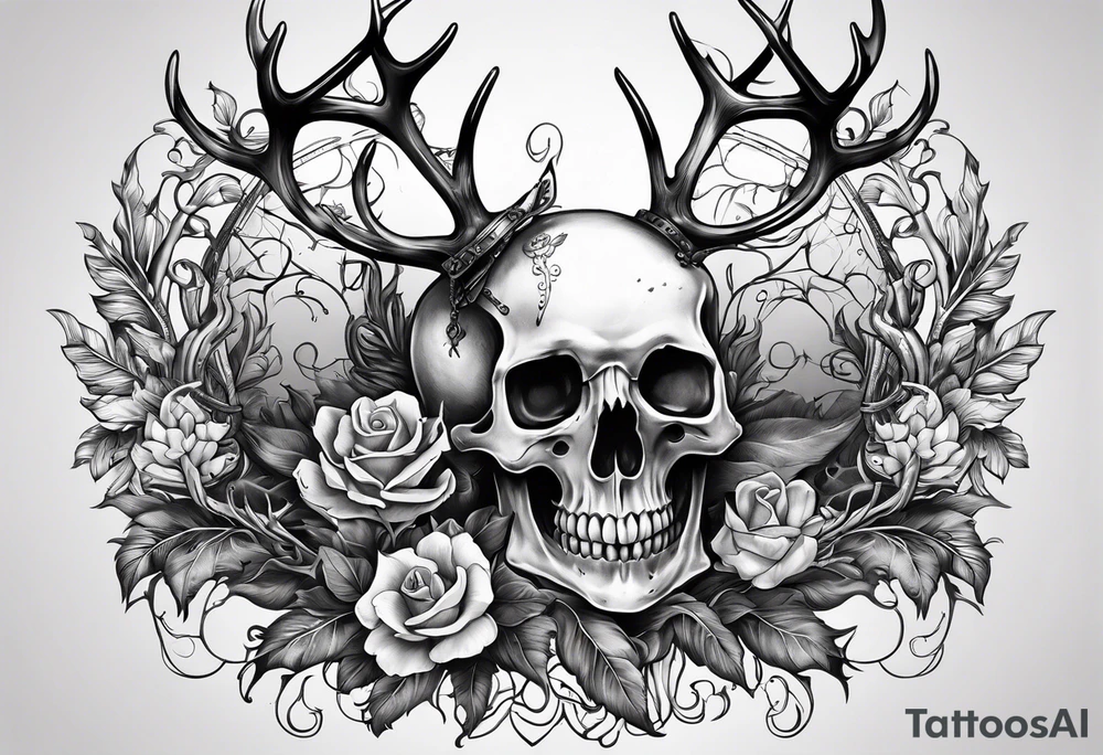 death riding on a reindeer skeleton tattoo idea death riding on a reindeer skeleton tattoo idea