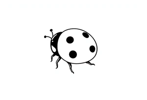 Cute ladybug tattoo idea